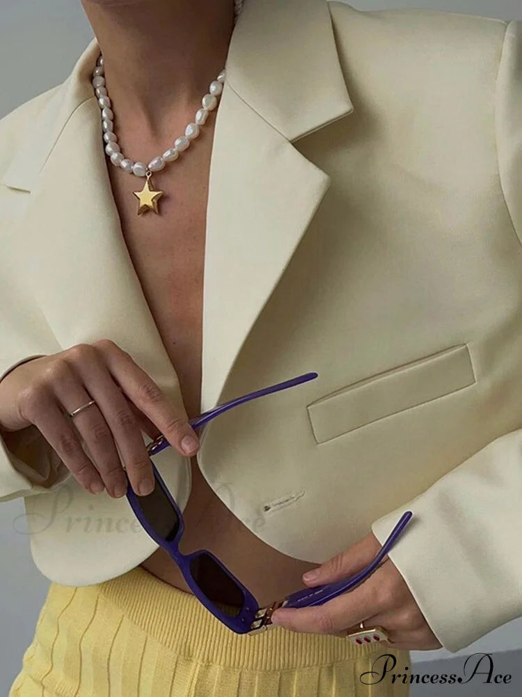 Slim Cropped Blazer Coat