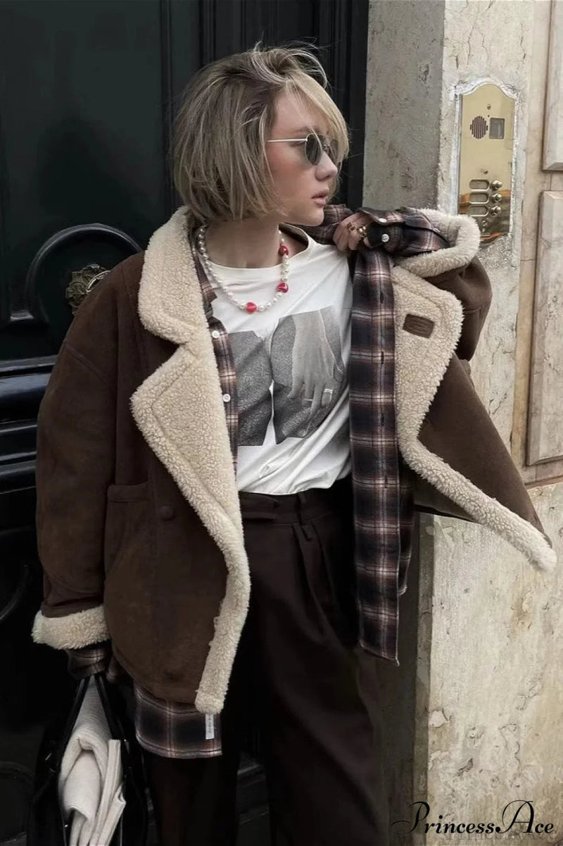 Lambswool Retro Loose Coat