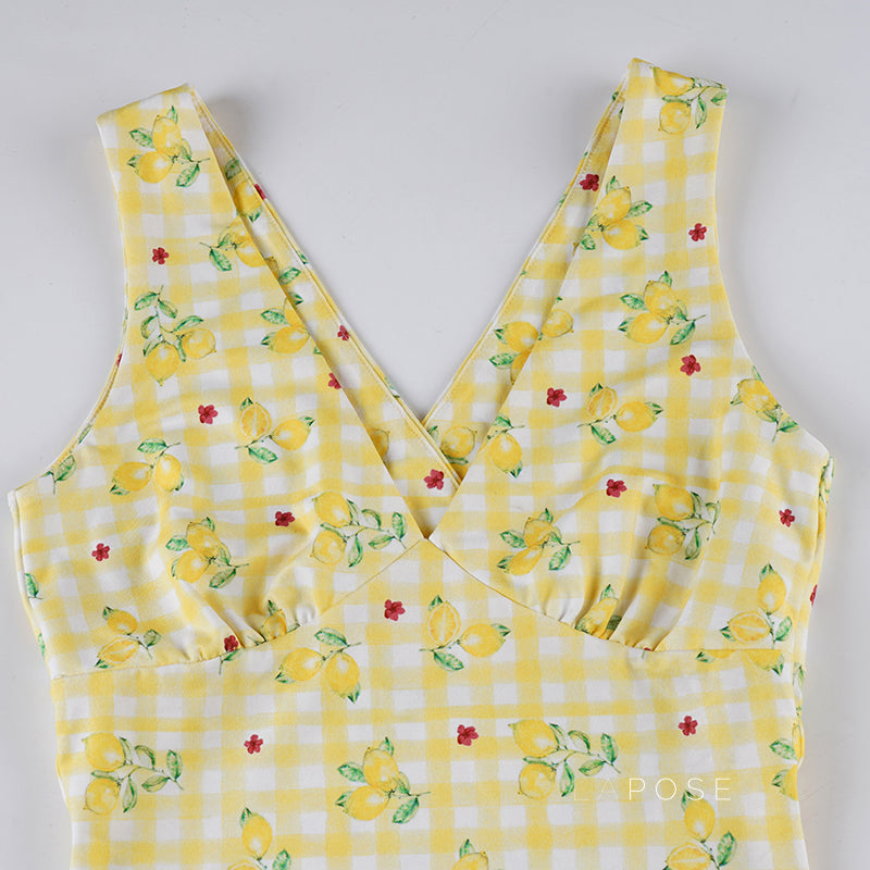 Ada Lemon Maxi Dress