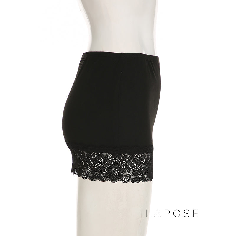 Adalae Bodycon Lace Mini Skirt