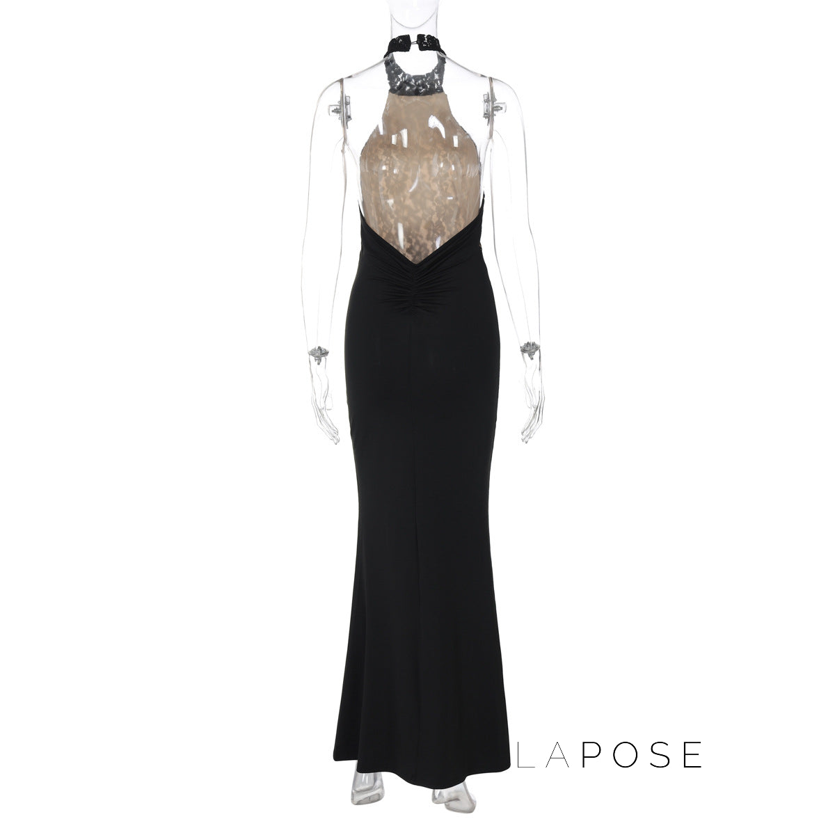 Addeline Halter Backless Maxi Dress