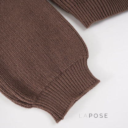 Addilyn Brown Knitted Cardigan