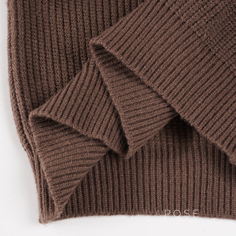 Addilyn Brown Knitted Cardigan