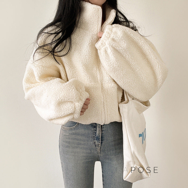 Akilah Cozy Stand Collar Cardigan