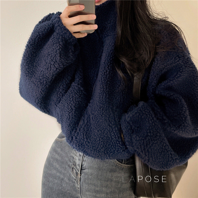 Akilah Cozy Stand Collar Cardigan