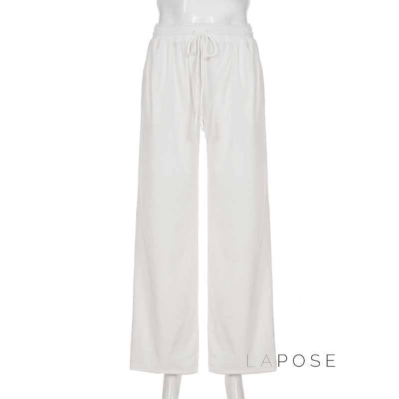 Alba Lace Patchwork Corduroy Pants