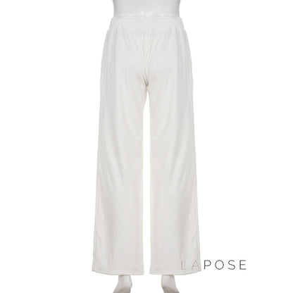 Alba Lace Patchwork Corduroy Pants