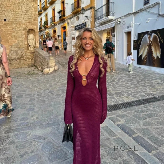 Alea Knit Bodycon Maxi Dress