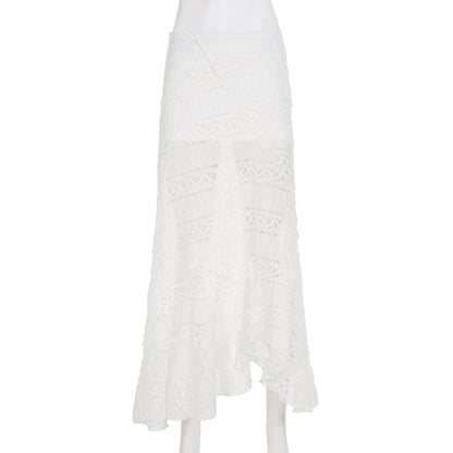Alianny Eyelet Lace Midi Skirt
