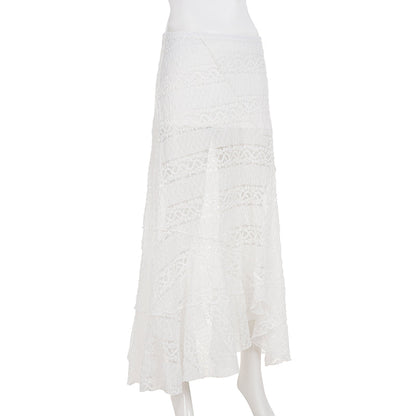 Alianny Eyelet Lace Midi Skirt