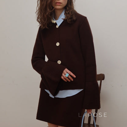 Alizah Bell Sleeve Knit Cardigan
