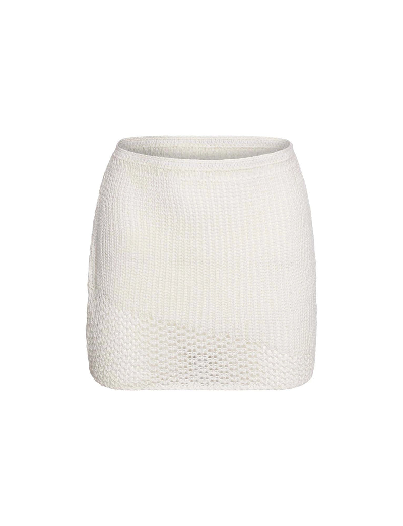 Alyssia Crochet Mini Skirt