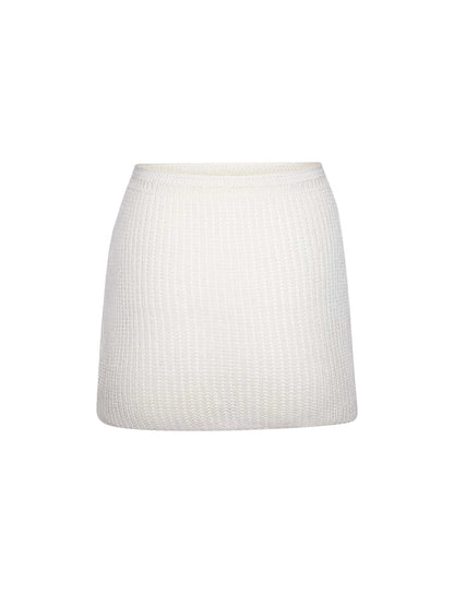 Alyssia Crochet Mini Skirt