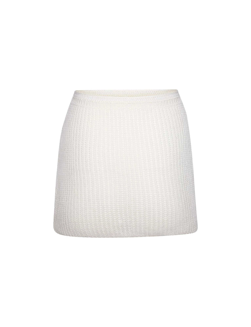 Alyssia Crochet Mini Skirt
