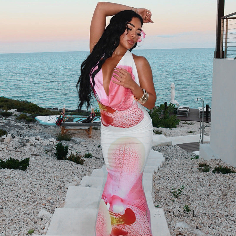 Amity Halter Maxi Dress
