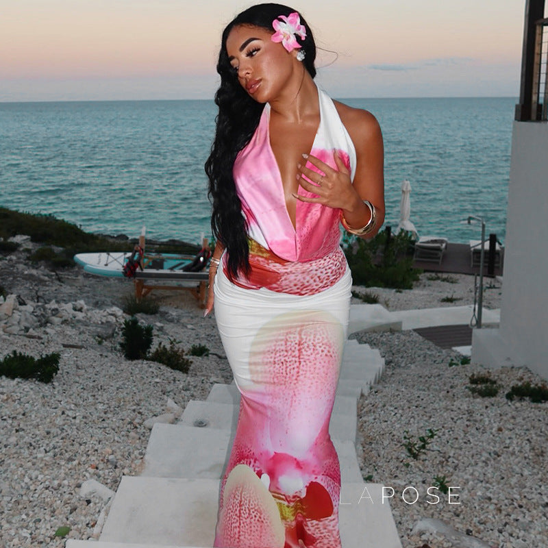 Amity Halter Maxi Dress