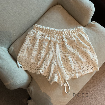 Amya Lace Knit Wide-leg Pants