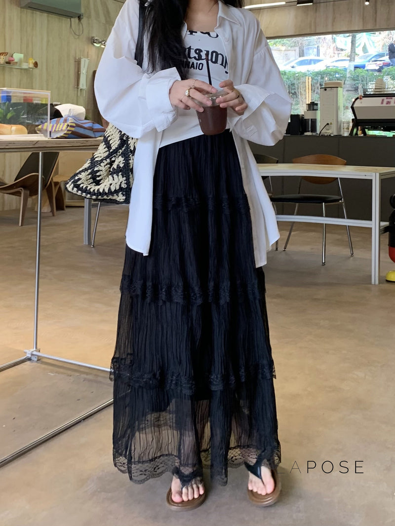 Anai Lace Maxi Skirt