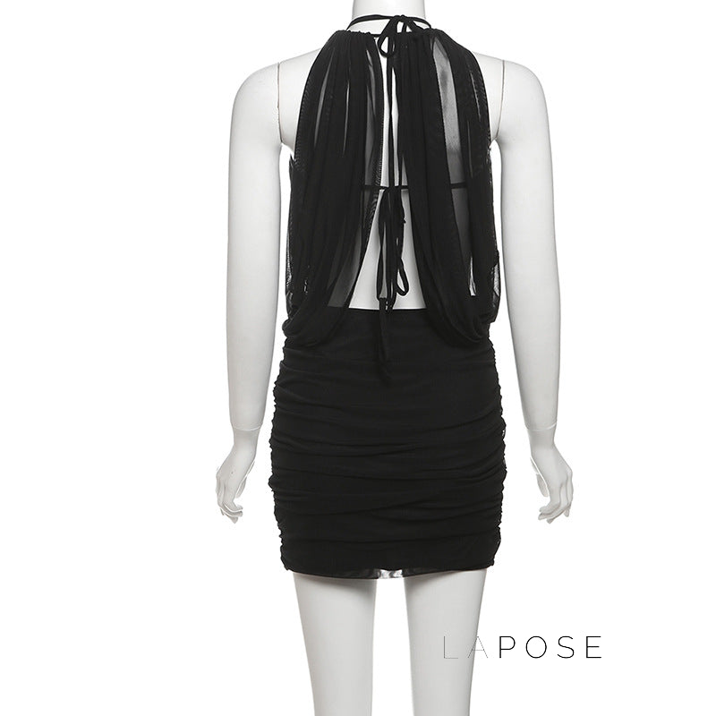 Annamae Halter Mini Dress