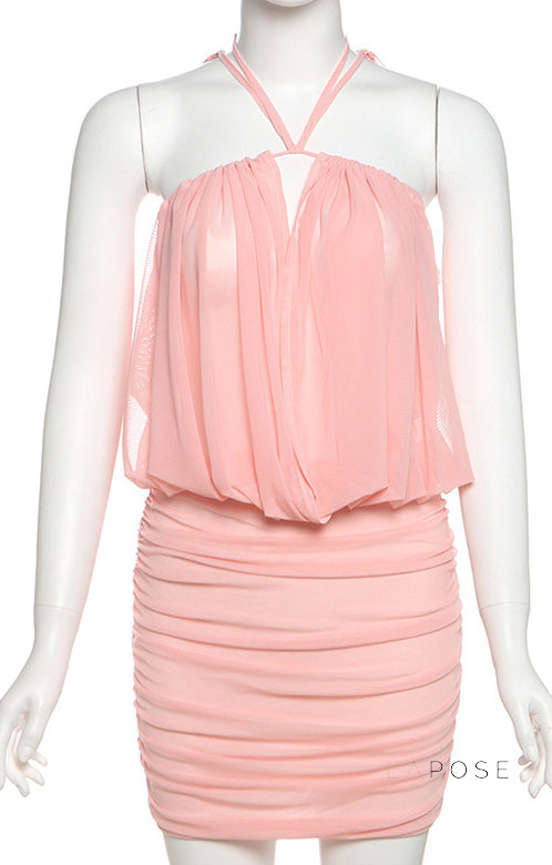 Annamae Halter Mini Dress