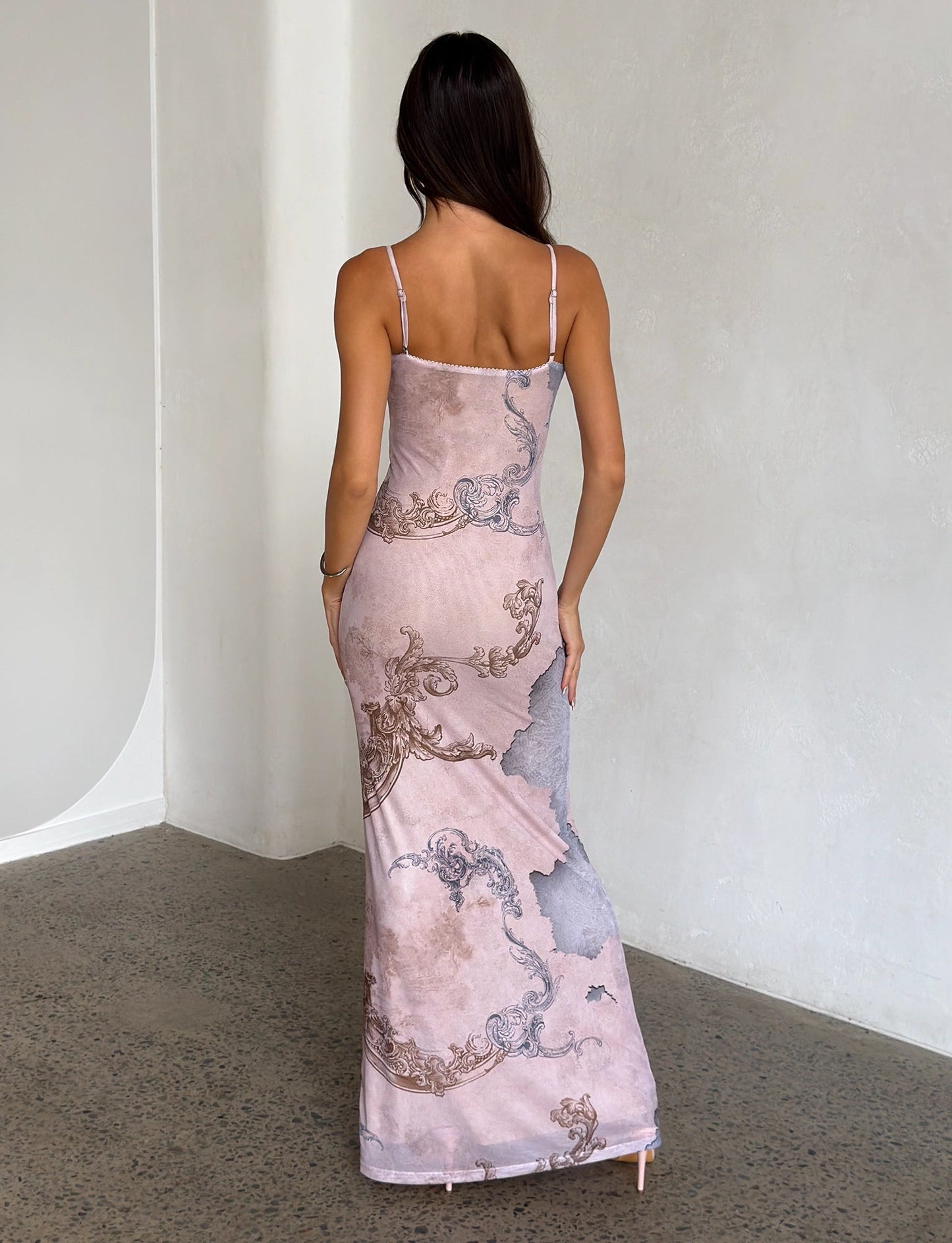 Arlette Radiant Maxi Dress - Collage Cranes