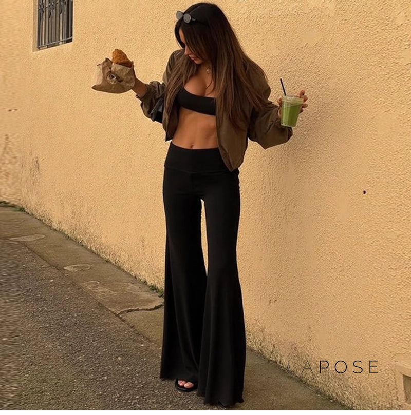 Asher High-rise Flared Pants