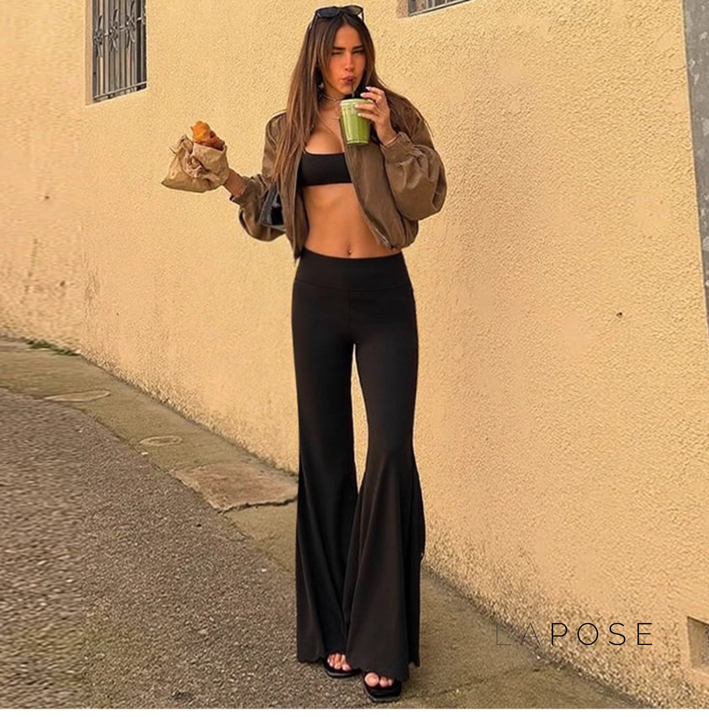 Asher High-rise Flared Pants