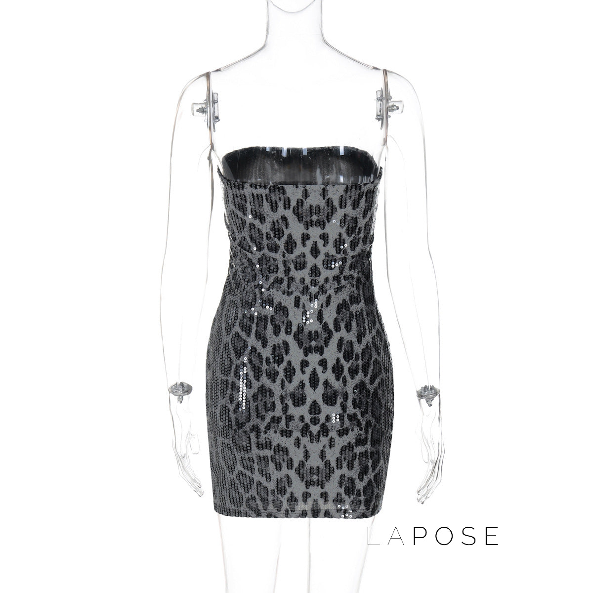 Ashlee Leopard Sequin Mini Dress