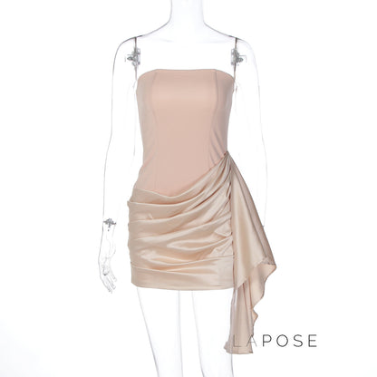 Audrina Satin Bodycon Mini Dress