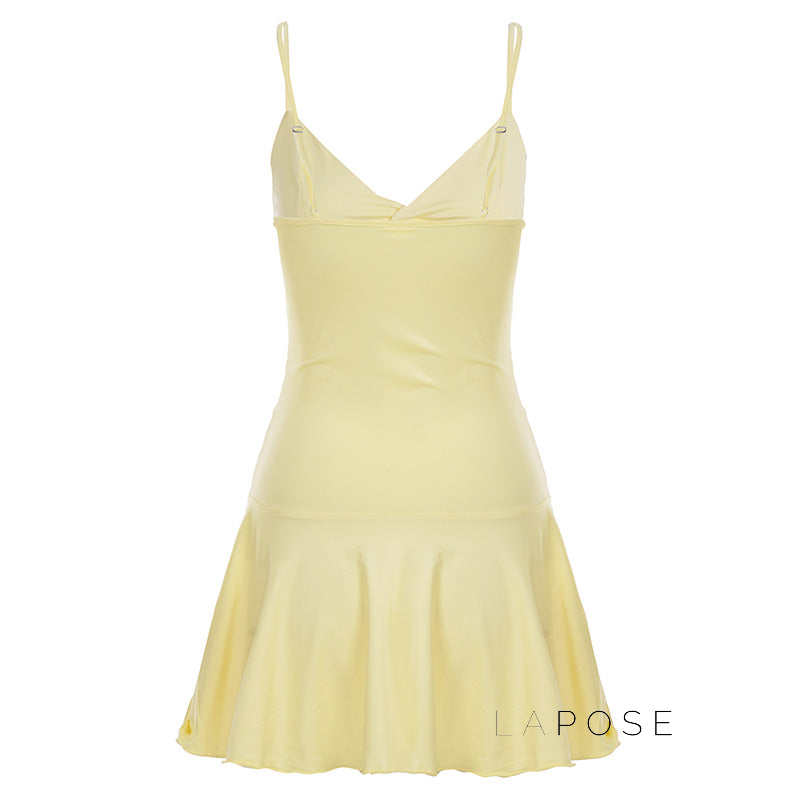Blakelee Pleated Strappy Mini Dress