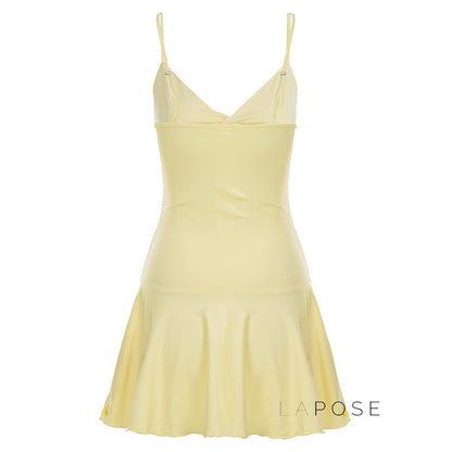 Blakelee Pleated Strappy Mini Dress