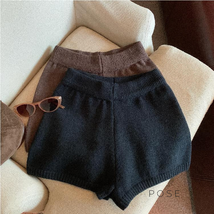 Bria Knit Wide-leg Shorts