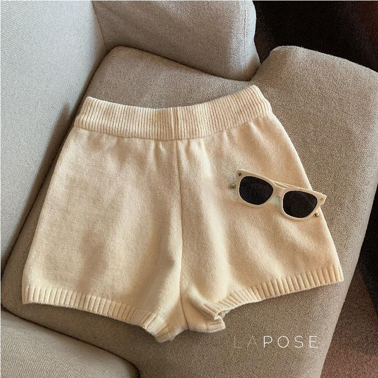Bria Knit Wide-leg Shorts