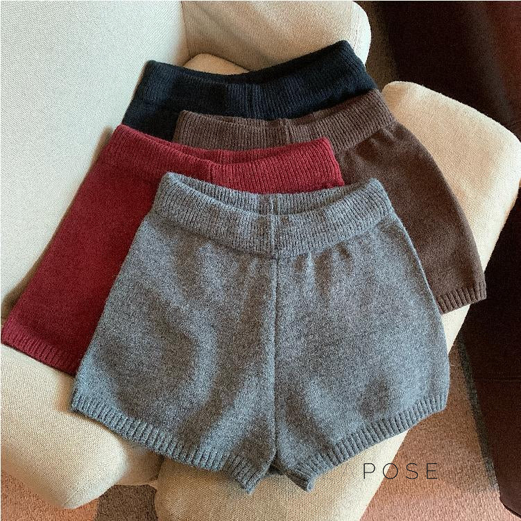 Bria Knit Wide-leg Shorts