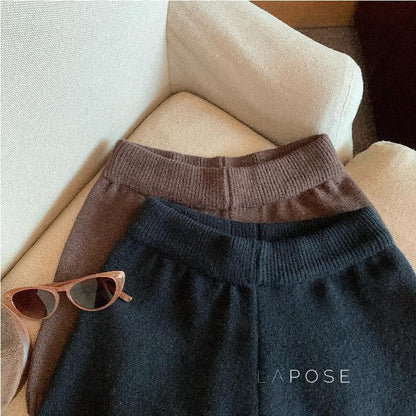 Bria Knit Wide-leg Shorts
