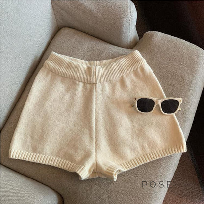 Bria Knit Wide-leg Shorts