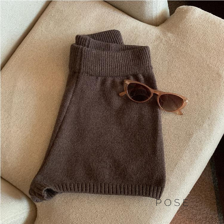 Bria Knit Wide-leg Shorts
