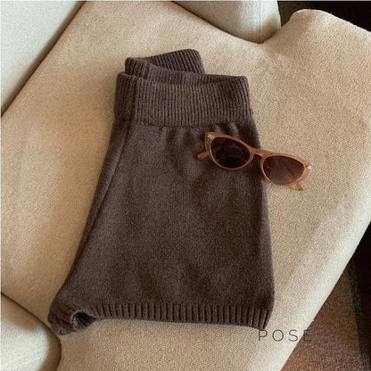 Bria Knit Wide-leg Shorts