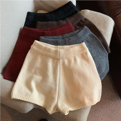 Bria Knit Wide-leg Shorts