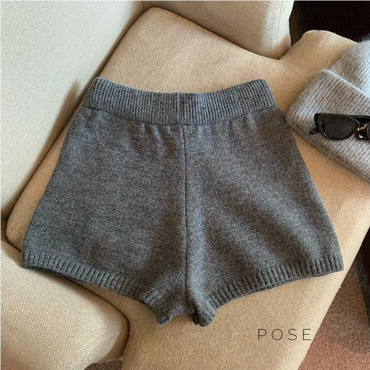 Bria Knit Wide-leg Shorts