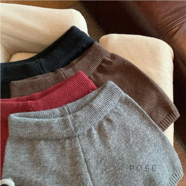 Bria Knit Wide-leg Shorts