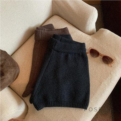 Bria Knit Wide-leg Shorts