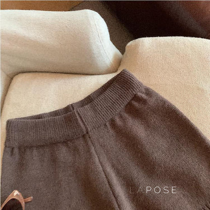 Bria Knit Wide-leg Shorts