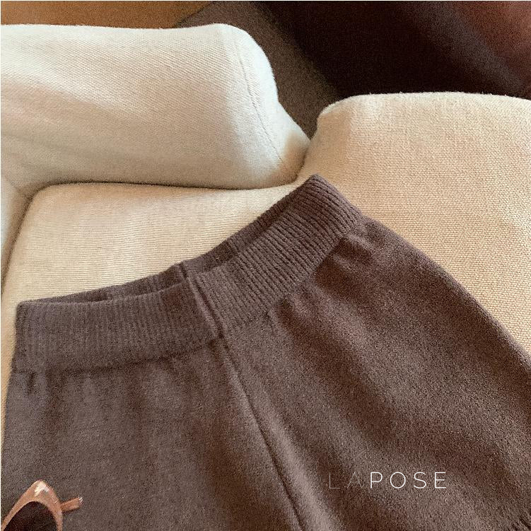 Bria Knit Wide-leg Shorts