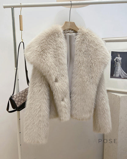 Brisa Plush Faux Fur Coat