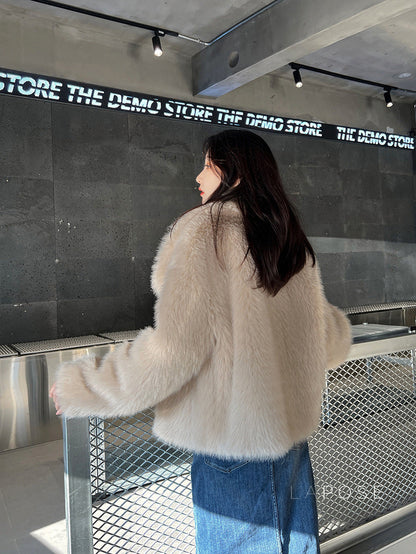 Brisa Plush Faux Fur Coat