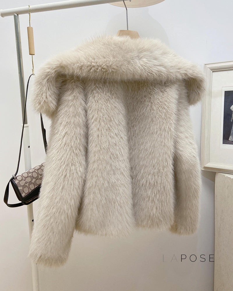Brisa Plush Faux Fur Coat