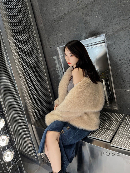Brisa Plush Faux Fur Coat