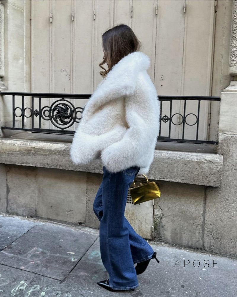 Brisa Plush Faux Fur Coat