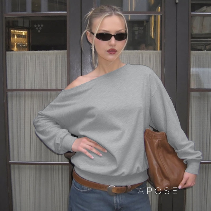 Brookelynn Off Shoulder Sweatshirt